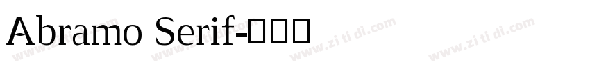 Abramo Serif字体转换